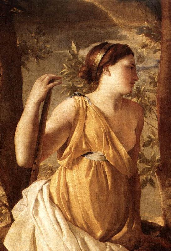 POUSSIN, Nicolas The Inspiration of the Poet (detail) af Norge oil painting art